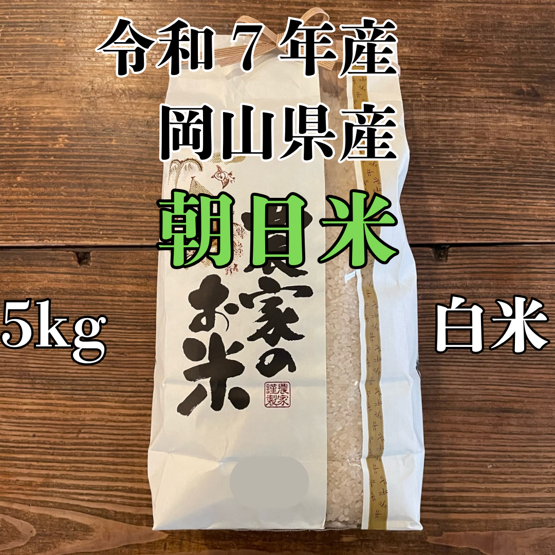 朝日米 白米 5kg 2025年産 令和7年度産 岡山県産 朝日米 白米 5kg 2025年産 令和7年度産 岡山県産