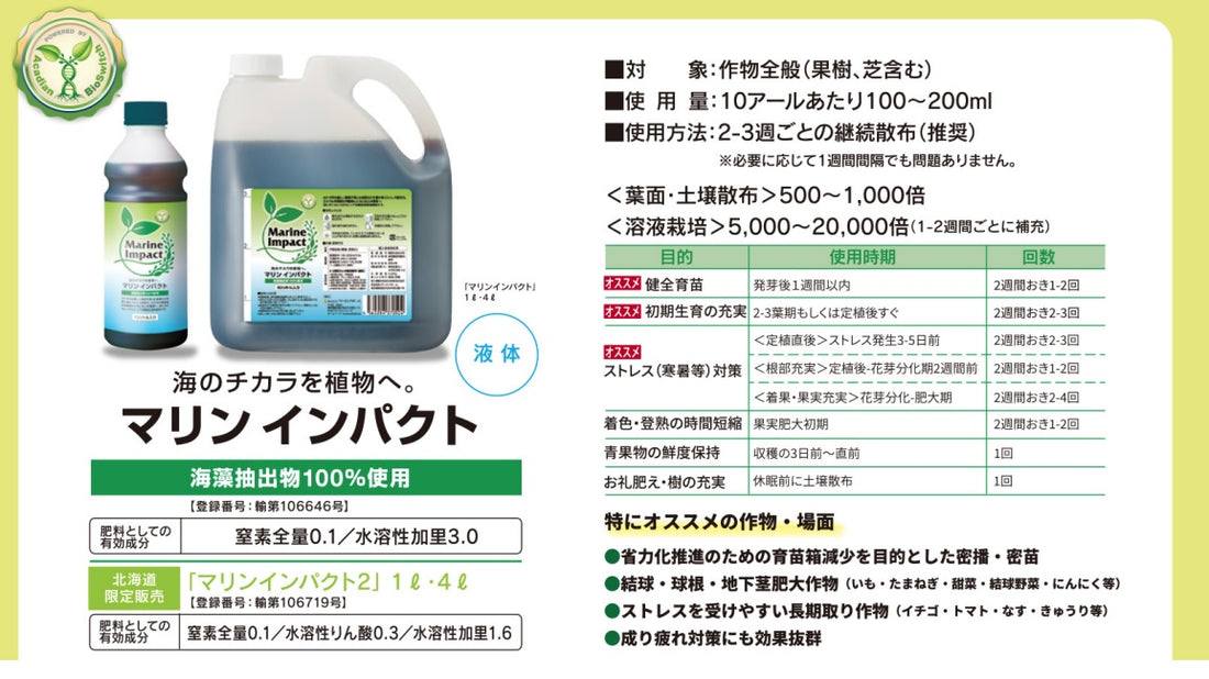 マリンインパクト 1L・4L 液肥 ファイトクローム