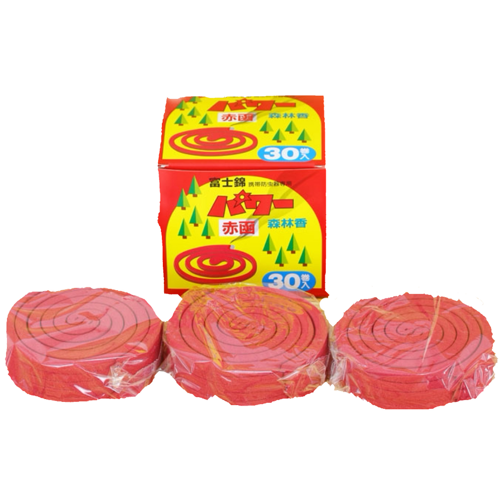 富士錦 パワー森林香(赤函) 30巻入 蚊取線香より強力な防虫香