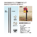 末松電子製作所　自在取付支柱セット　NO.246　しっかりと電気さく本器を取付ける事ができる